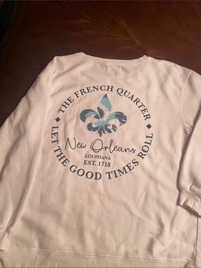 New Orleans Graphic Crewneck Sweatshirt - Pink